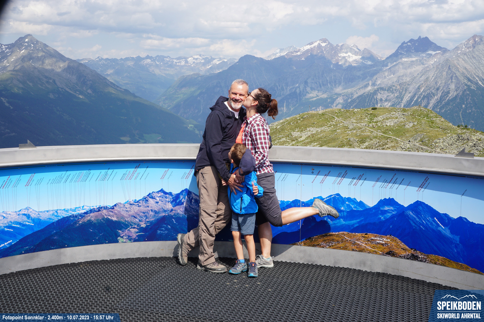 Fotopoint Speikboden . Skiworld Ahrntal . Skigebiet . Wandergebiet .  Bergbahnen